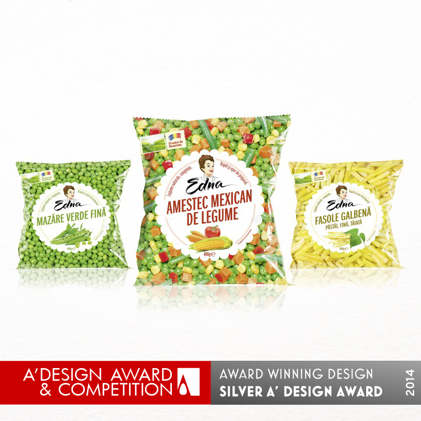 Edna Frozen Vegetables  Frozen Vegetables Packaging Design Range
