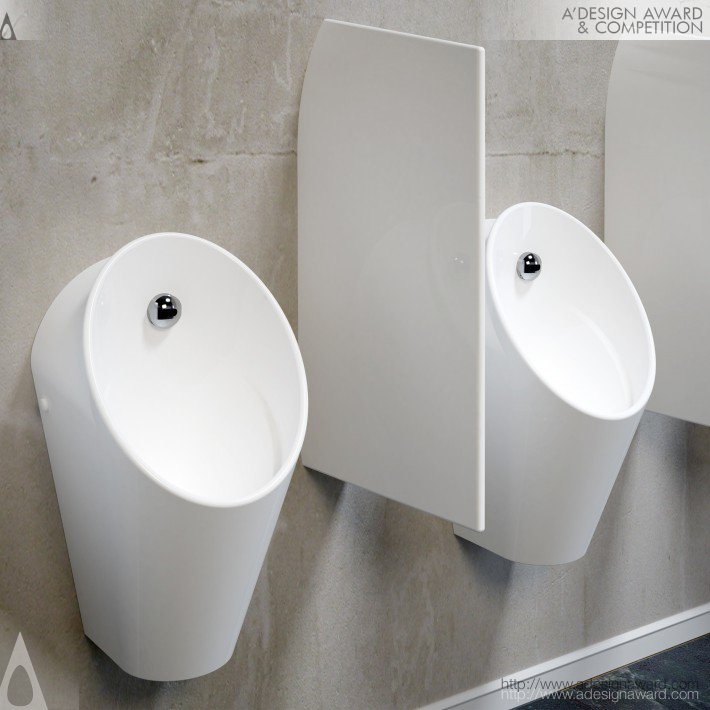 Serel Luvi Urinal Set Self-Cleaning by SEREL Ceramic Factory