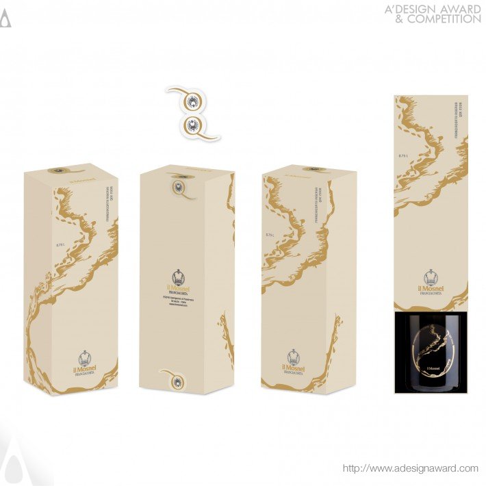 Sparkling Wine Label and Pack by Laura Ferrario